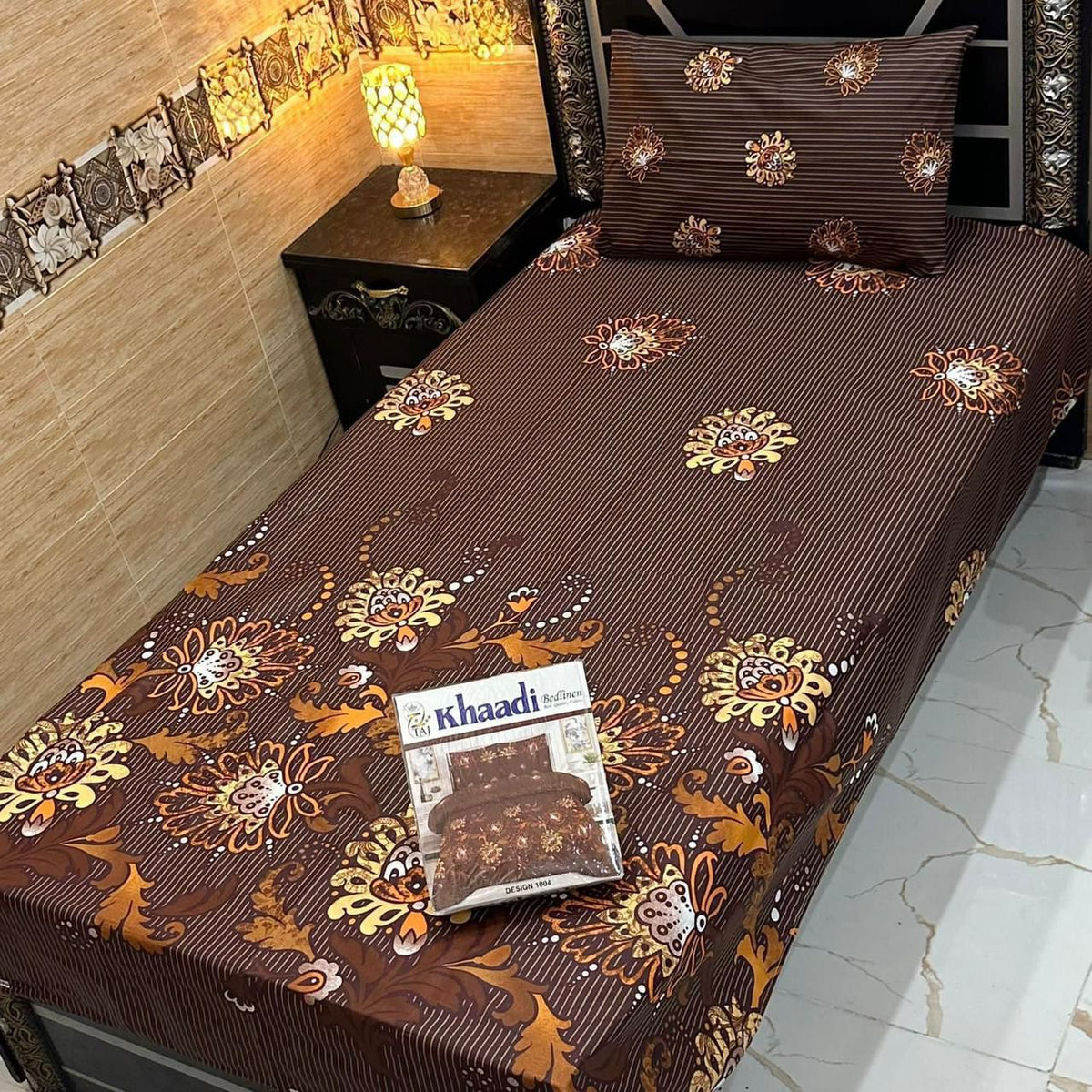 4 Pcs Single Pair Bedsheets (2x single bed sheets) 8854