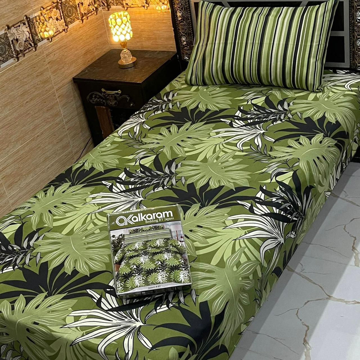 4 Pcs Single Pair Bedsheets (2x single bed sheets) 8852