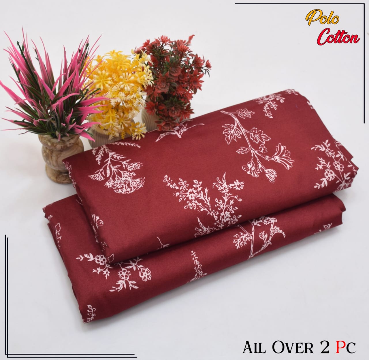 2 Piece – Cotton Digital Print Suit ( Design LS185)