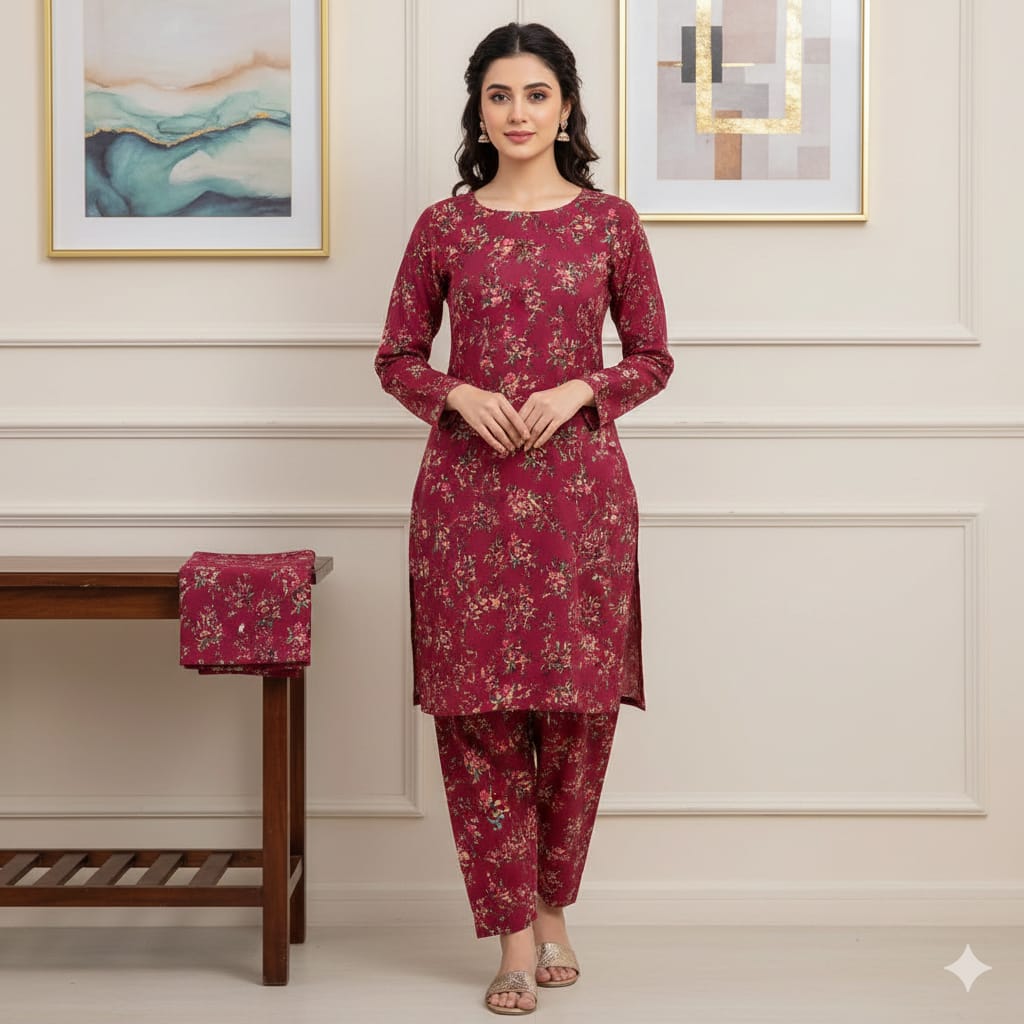 🌿 2 Piece Lawn Digital Print Suit Design LS644