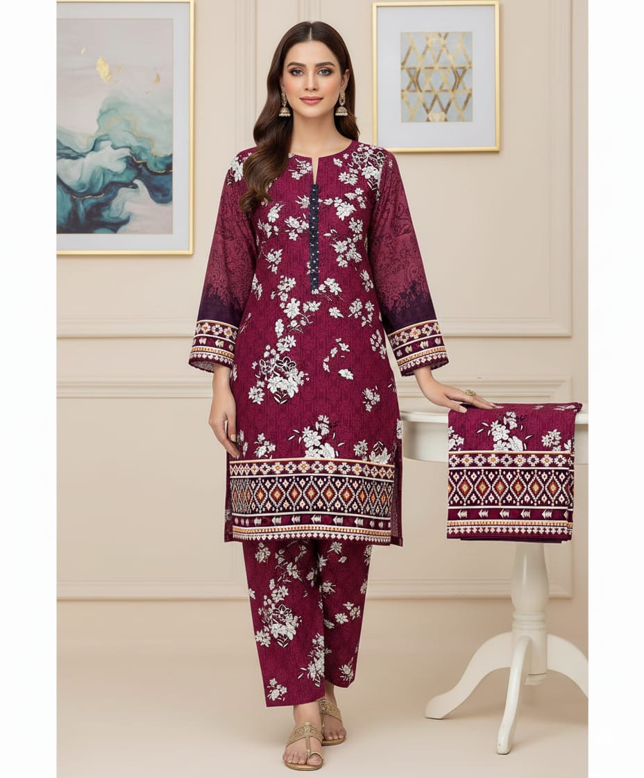 🌿 2 Piece Lawn Digital Print Suit Design LS656 – Elegant & Trendy Summer Collection 🌿