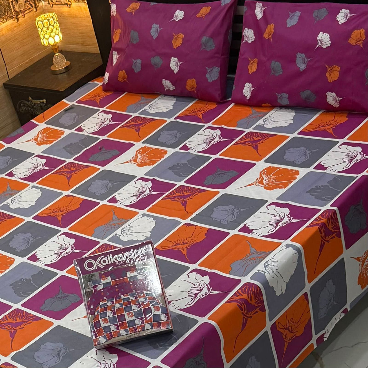 3 Pcs Bed sheet B-671