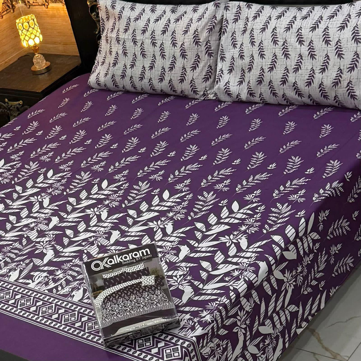 3PCS KING COTTON BED SHEET  B-830