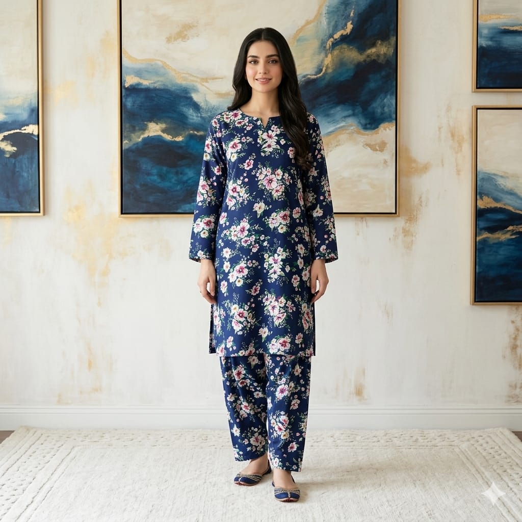 2 Piece – Lawn Digital Print Suit Design LS260