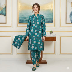 2 Piece – Lawn Digital Print Suit Design LS256
