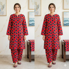 2 Piece LawnDigital  Print Suit Design LS201 – Premium Ladies Summer Wear | Soft & Breathable Cotton Fabric