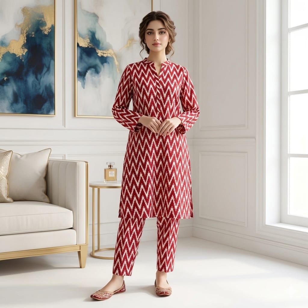 2 Piece LawnDigital  Print Suit Design LS211 – Elegant Ladies Summer Wear | Soft & Breathable Fabric