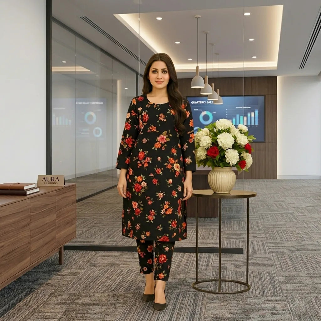 2 Piece – Lawn Digital Print Suit Design LS658