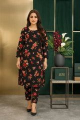 2 Piece  Lawn Digital Print Suit Design LS658